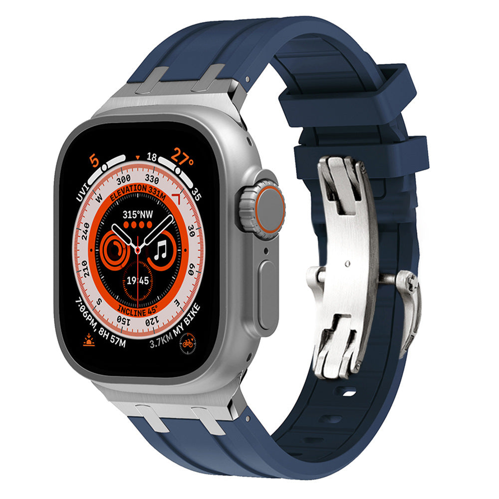 Tali Jam Silikon Premium Apple Watch Gesper Kupu-Kupu Terbaru
