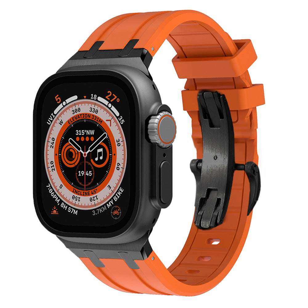 Tali Jam Silikon Premium Apple Watch Gesper Kupu-Kupu Terbaru
