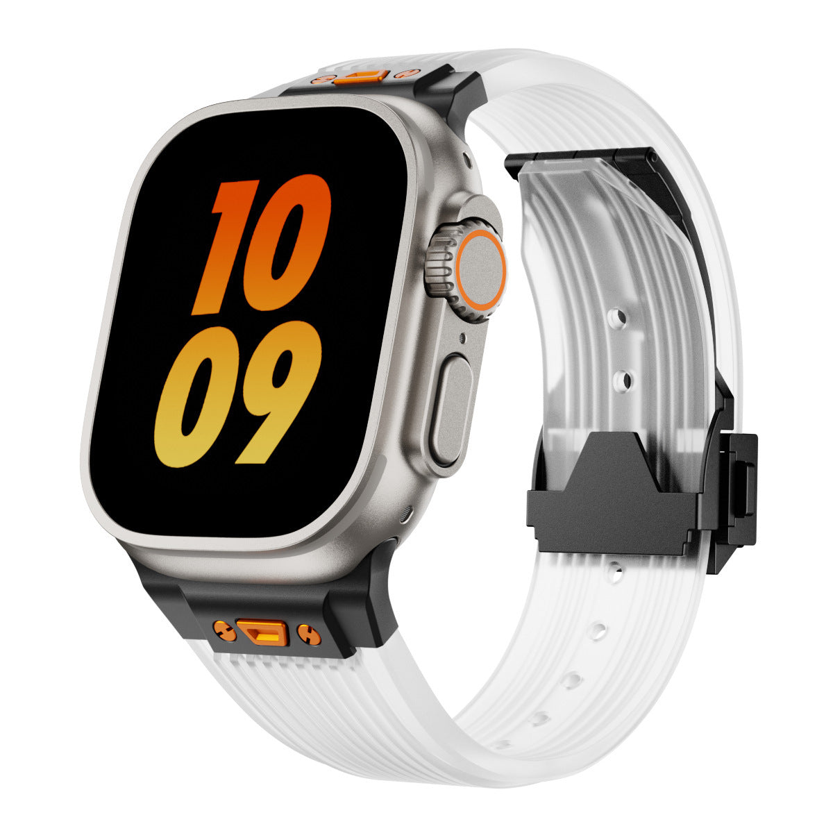 Strap Silikon Cair Lembut untuk Apple Watch Stylish