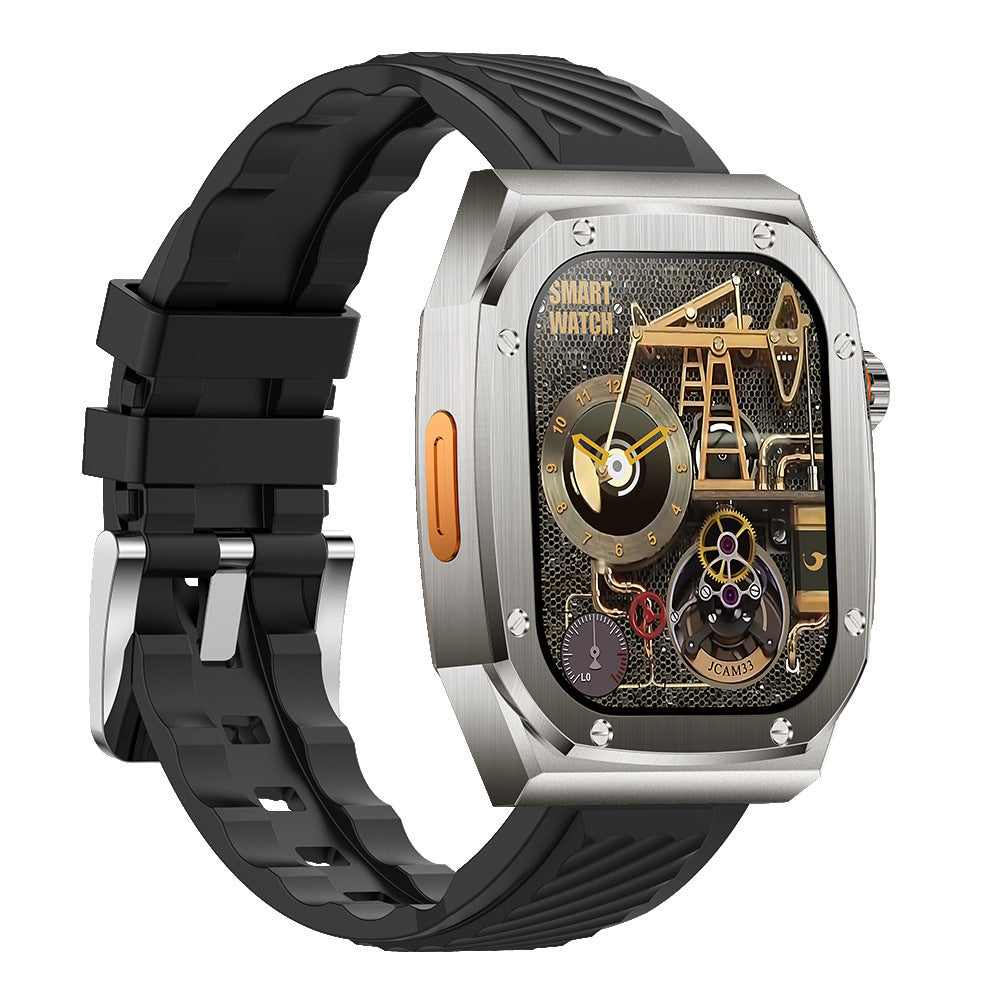 Smartwatch Steel Case Sporty Double Strap Stylish dan Tangguh 2025