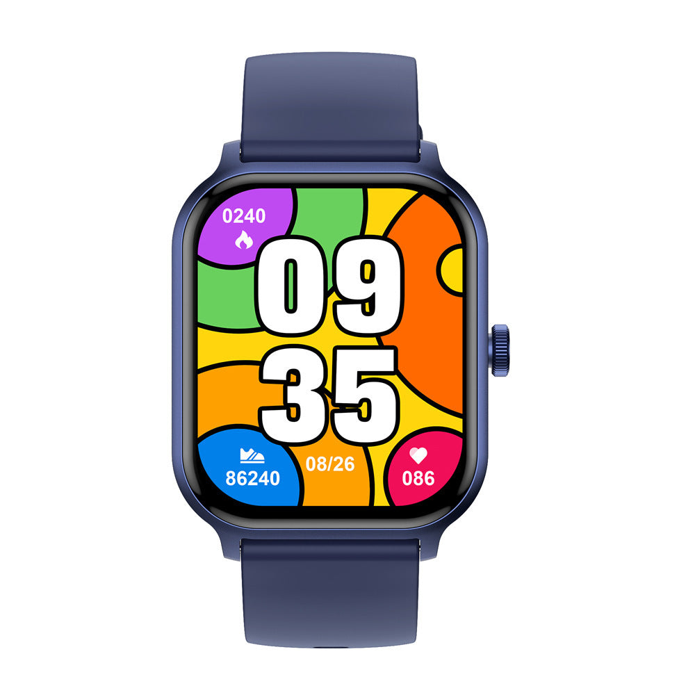 Desain elegan smartwatch P85 warna hitam
