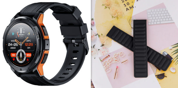 Jam pintar AMOLED dengan layar tajam dan responsif