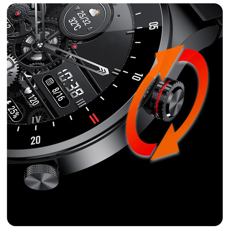Smartwatch GPS ECG PPG Bluetooth Call untuk Pria 2024 – Smartwatch Olahraga dengan NFC dan Waterproof untuk iOS & Android