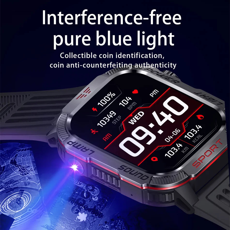 ChiBear Military Smart Watch 2.01β β Smartwatch Taktikal untuk Pria Aktif