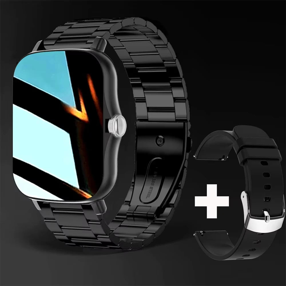 Smartwatch LAXASFIT Bluetooth Call, Fitness & Musik Stylish