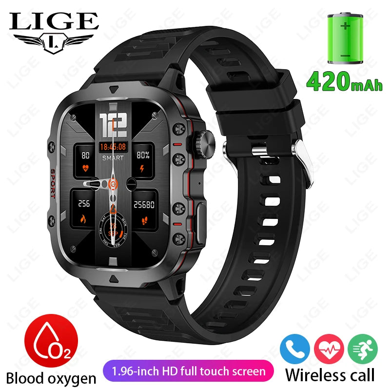 LIGE Smartwatch Rugged - Tangguh & Bergaya