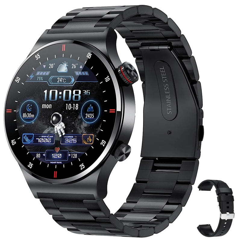 Smartwatch GPS ECG PPG Bluetooth Call untuk Pria 2024 – Smartwatch Olahraga dengan NFC dan Waterproof untuk iOS & Android