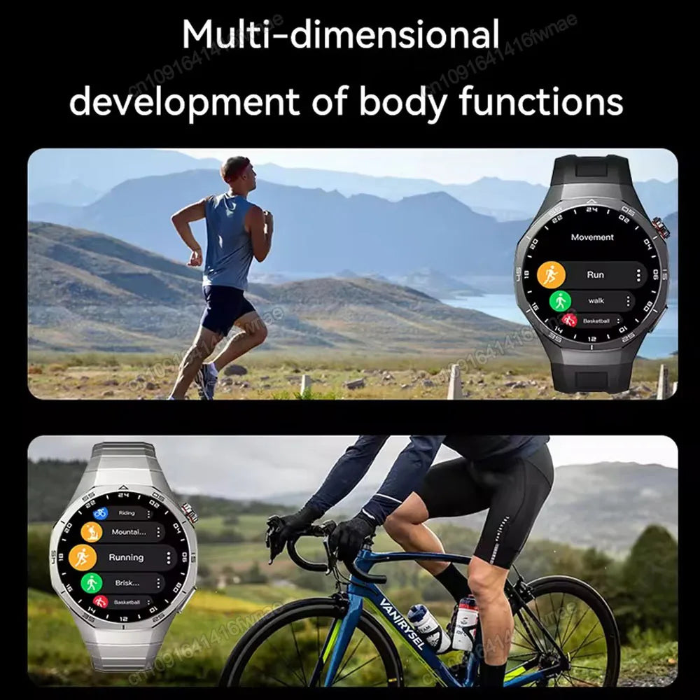 Smartwatch Ola Esporte 2025 - Layar HD 1.52", Bluetooth Call, GPS, Monitor Kesehatan Lengkap, Waterproof IP67