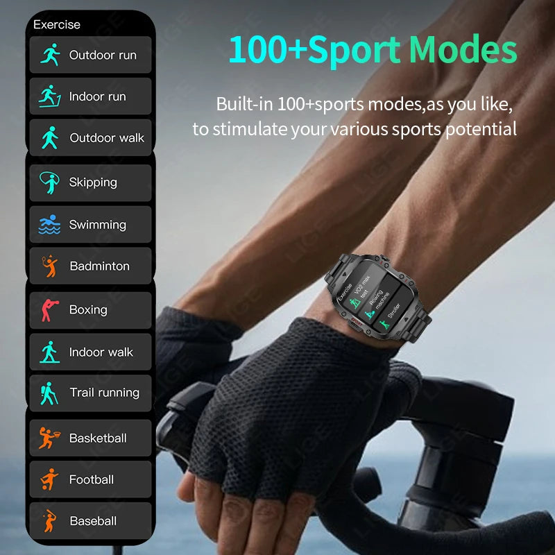 LIGE Smartwatch Rugged - Tangguh & Bergaya