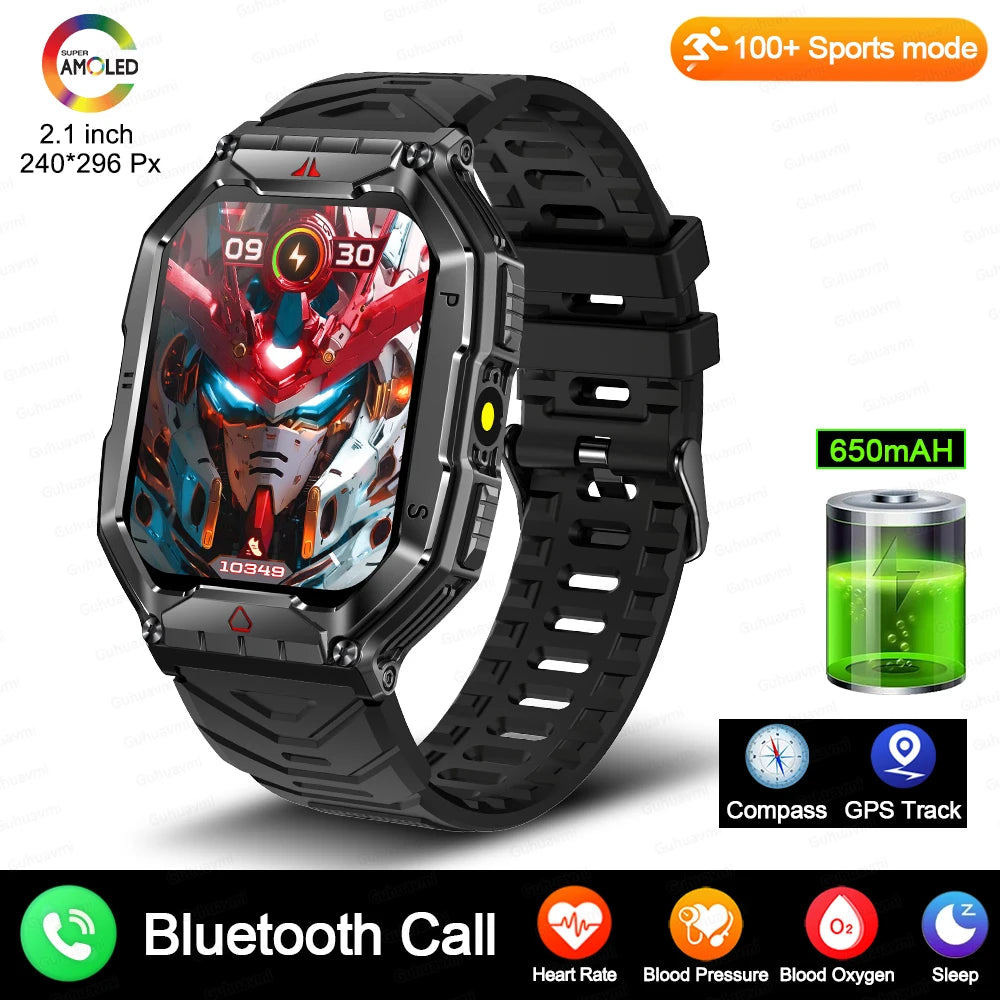 Smartwatch Military GPS AMOLED Anti Air IP68