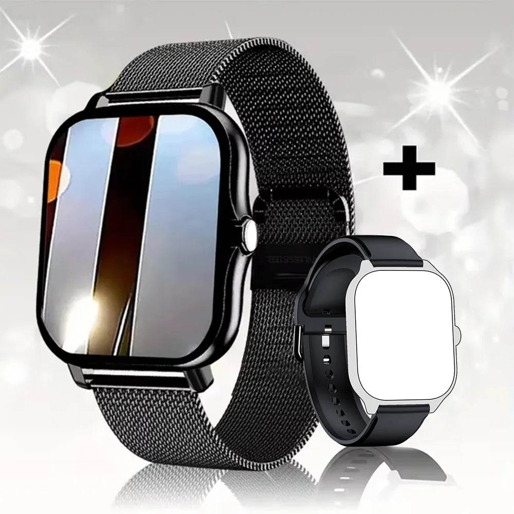 Smartwatch LAXASFIT Bluetooth Call, Fitness & Musik Stylish
