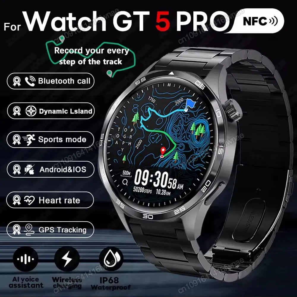 Smartwatch Ola Esporte 2025 - Layar HD 1.52", Bluetooth Call, GPS, Monitor Kesehatan Lengkap, Waterproof IP67