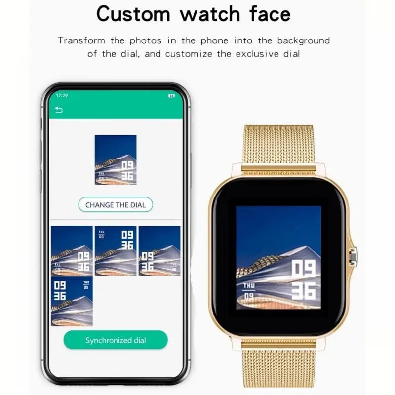 Smartwatch 1.44 Inch dengan Pemantauan Kesehatan dan Panggilan Bluetooth