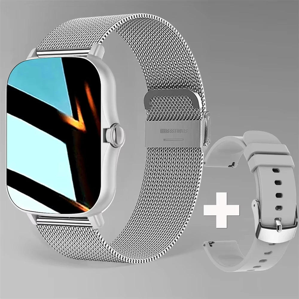 Smartwatch LAXASFIT Bluetooth Call, Fitness & Musik Stylish