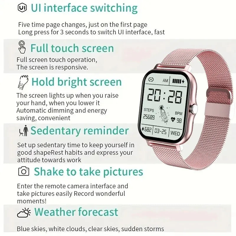 LIGE Smartwatch Unisex β Jam Tangan Digital Bluetooth Panggilan, Fitness & Kesehatan | JamPintar.com