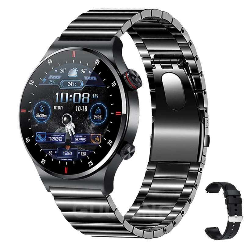 Smartwatch GPS ECG PPG Bluetooth Call untuk Pria 2024 – Smartwatch Olahraga dengan NFC dan Waterproof untuk iOS & Android