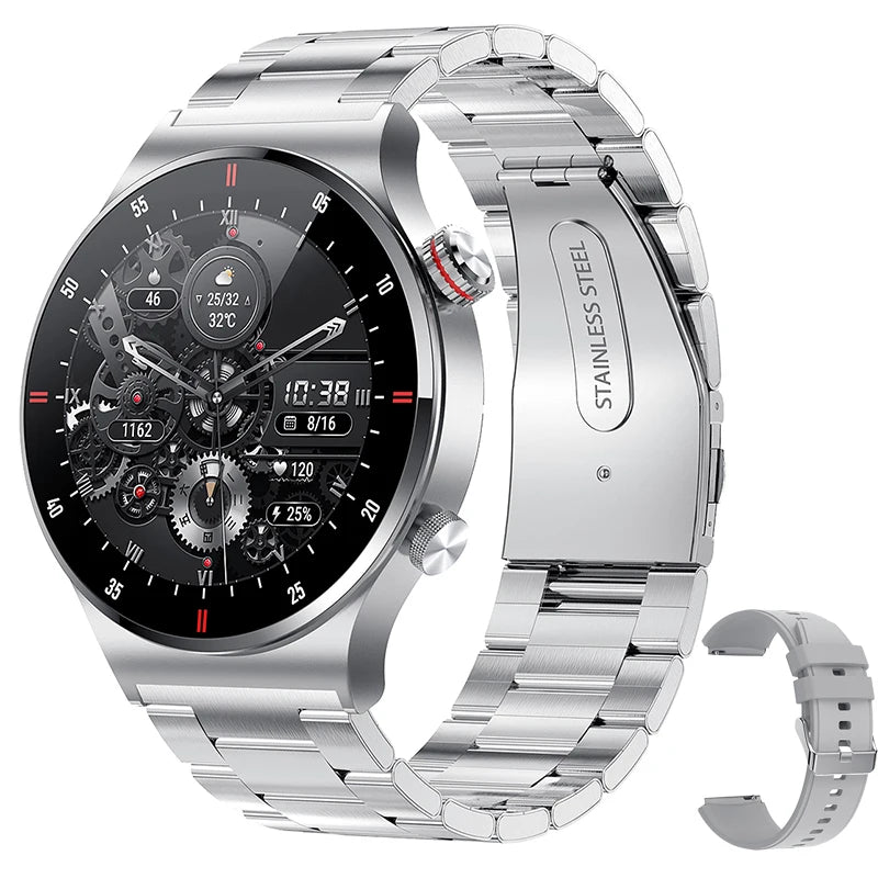 Smartwatch GPS ECG PPG Bluetooth Call untuk Pria 2024 – Smartwatch Olahraga dengan NFC dan Waterproof untuk iOS & Android