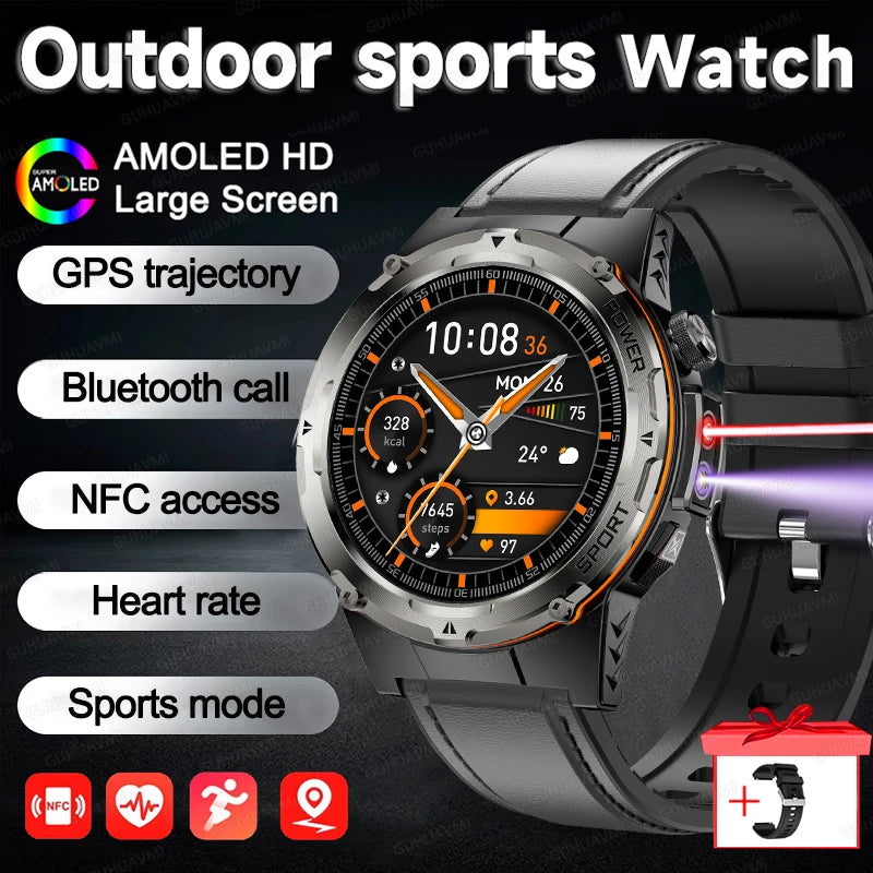 Jam Tangan Pintar Militer Outdoor GUHUAVMI 2025: Tahan Air, GPS & Kesehatan