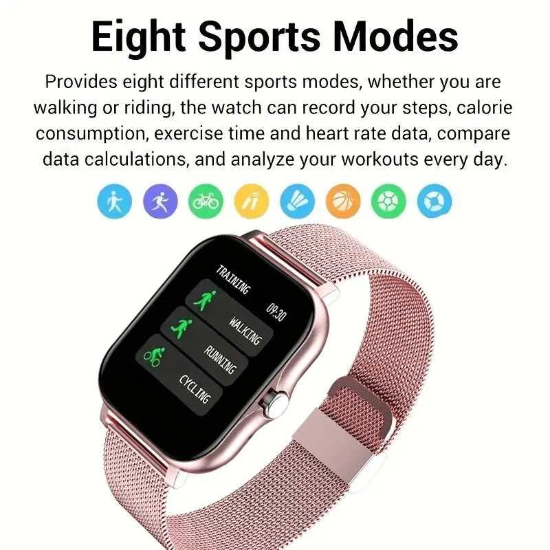 LIGE Smartwatch Unisex β Jam Tangan Digital Bluetooth Panggilan, Fitness & Kesehatan | JamPintar.com