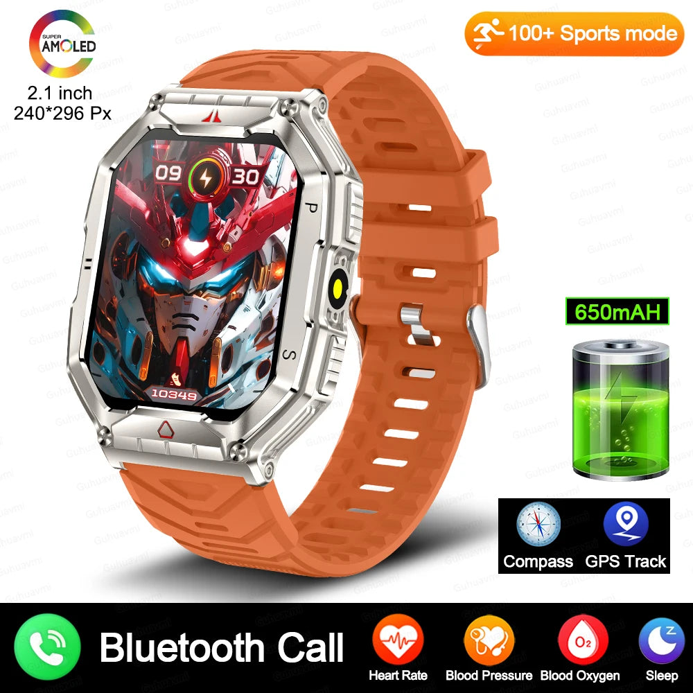 Smartwatch Military GPS AMOLED Anti Air IP68