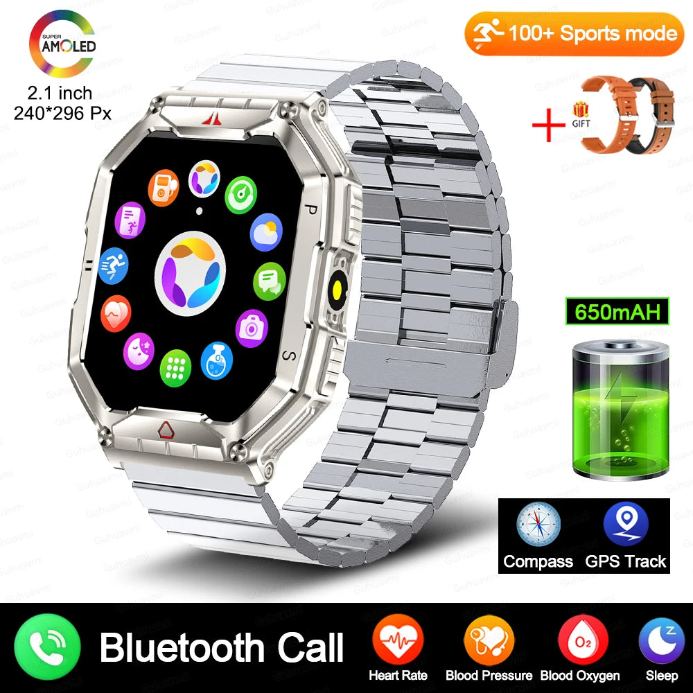 Smartwatch Military GPS AMOLED Anti Air IP68