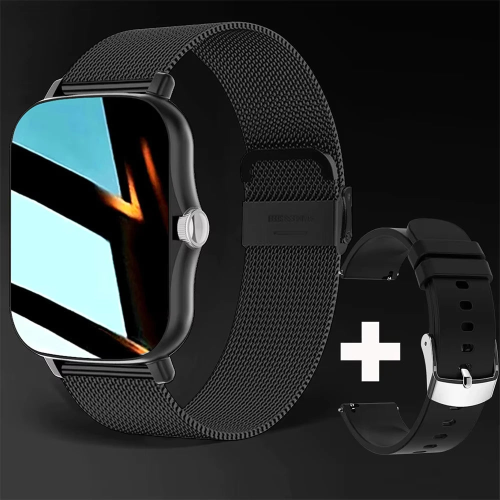 Smartwatch LAXASFIT Bluetooth Call, Fitness & Musik Stylish