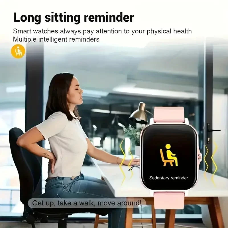 Smartwatch LAXASFIT Bluetooth Call, Fitness & Musik Stylish