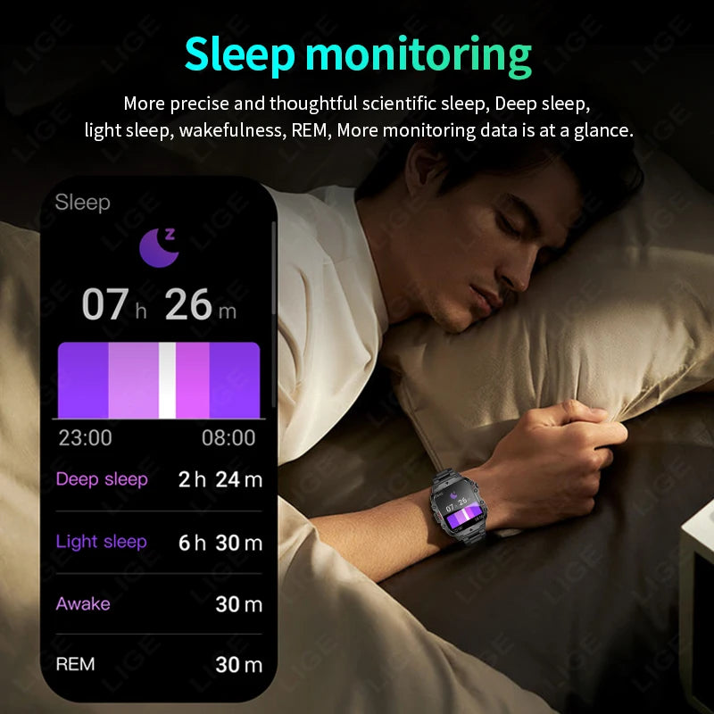 LIGE Smartwatch Rugged - Tangguh & Bergaya