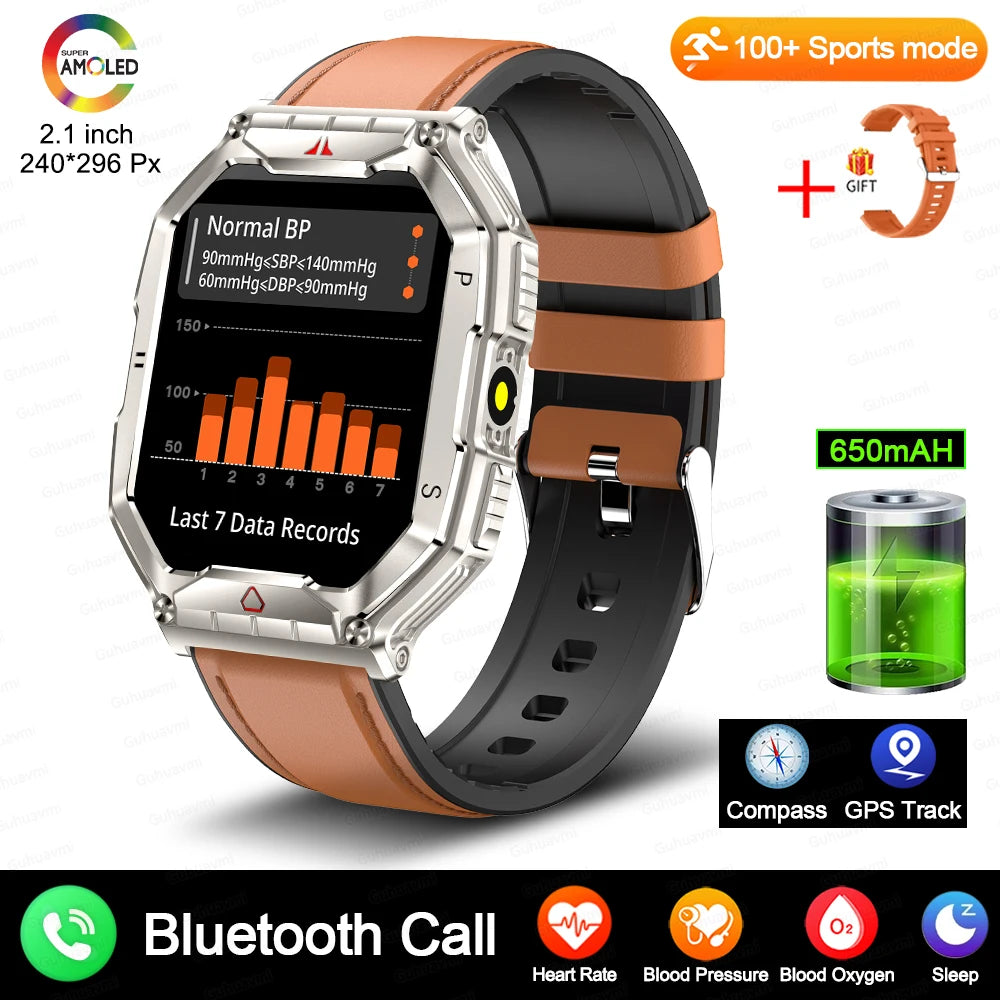 Smartwatch Military GPS AMOLED Anti Air IP68