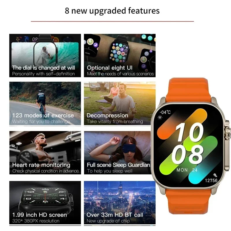 Smartwatch T900 Ultra AMOLED Bluetooth Call & Fitness