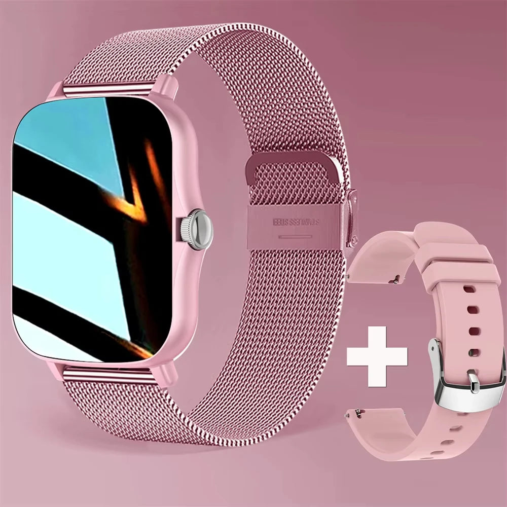 Smartwatch LAXASFIT Bluetooth Call, Fitness & Musik Stylish