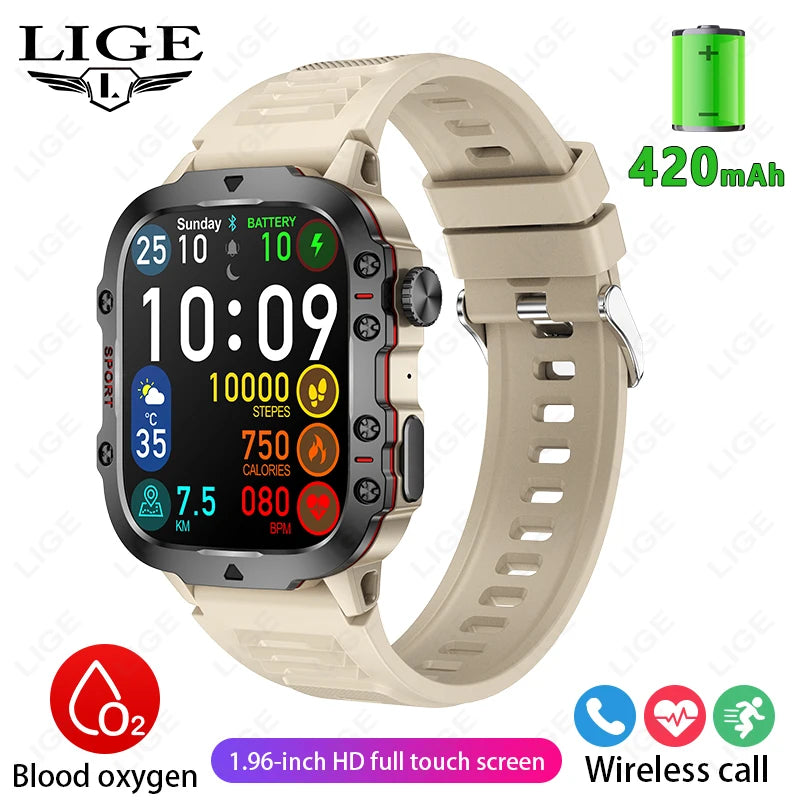 LIGE Smartwatch Rugged - Tangguh & Bergaya