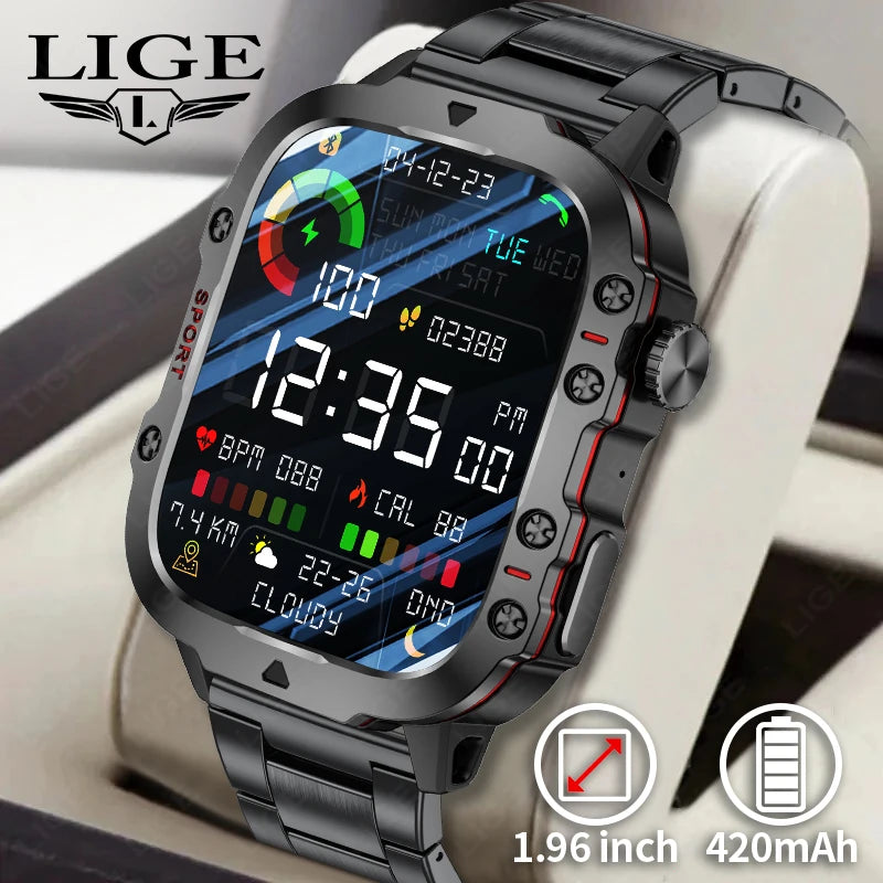 LIGE Smartwatch Rugged - Tangguh & Bergaya