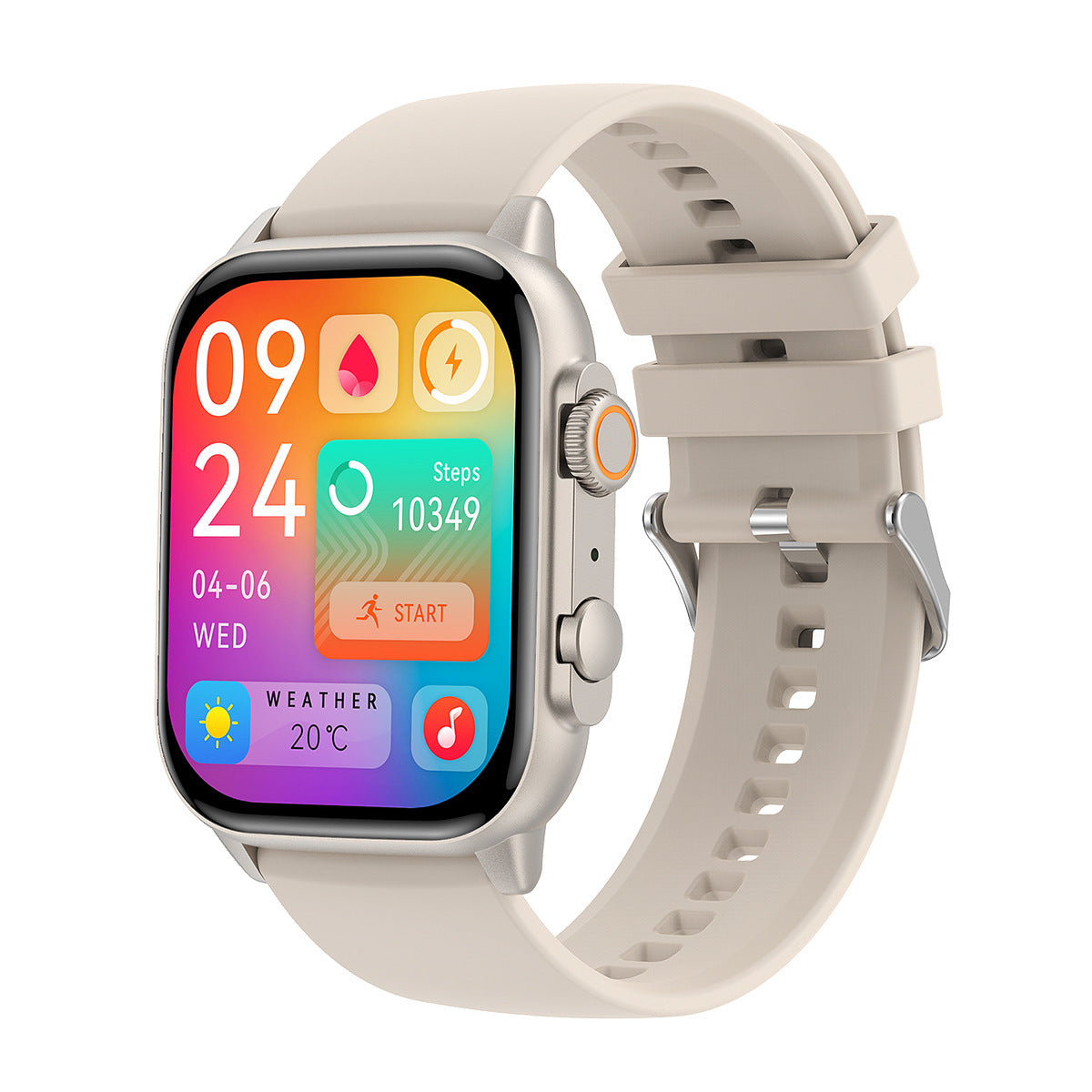 Smartwatch HK95 warna silver stylish