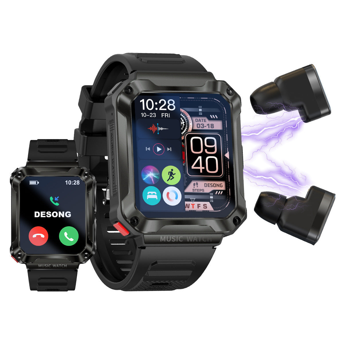 Smartwatch iPhone layar sentuh full screen