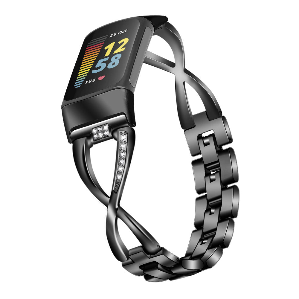 Smartwatch wanita berdesain berlian mewah dan modern