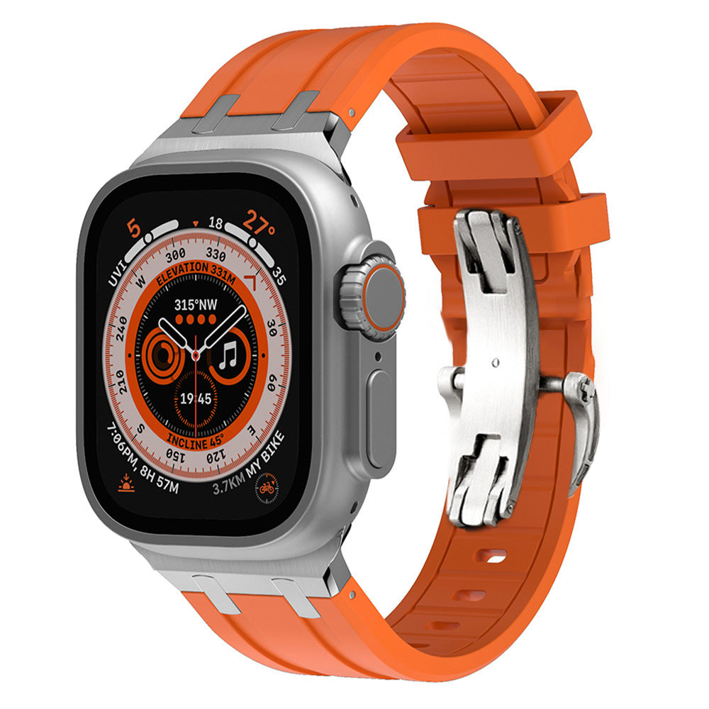 Tali Jam Silikon Premium Apple Watch Gesper Kupu-Kupu Terbaru