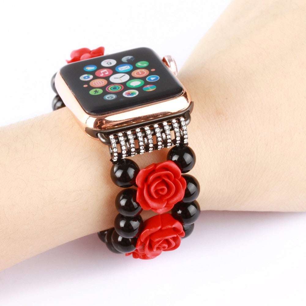 Tali Jam Tangan Agate Black untuk Apple Watch – Elegan dan Tahan Lama