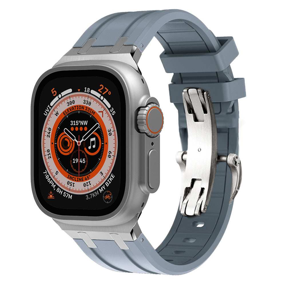 Tali Jam Silikon Premium Apple Watch Gesper Kupu-Kupu Terbaru