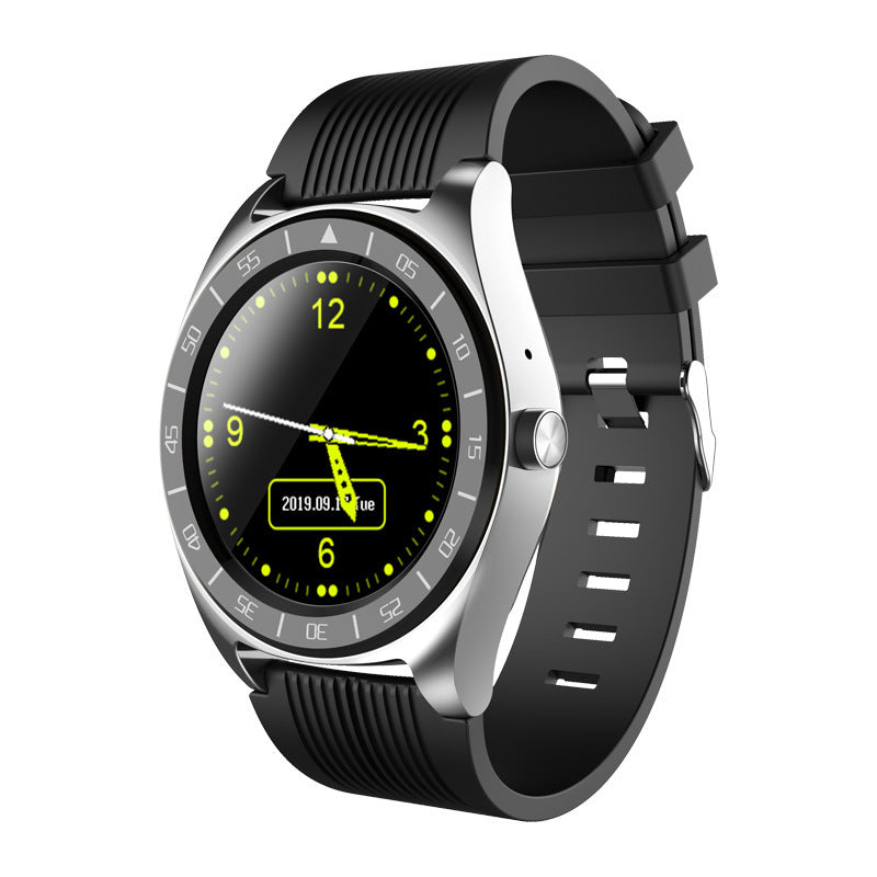 Smartwatch Layar Bulat Elegan SIM Sentuh Notifikasi untuk Gaya Modern