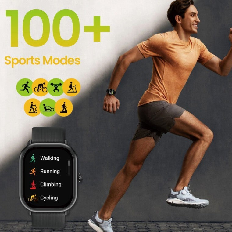Smartwatch Bluetooth Calling, Monitor Kesehatan, Layar AMOLED Stylish