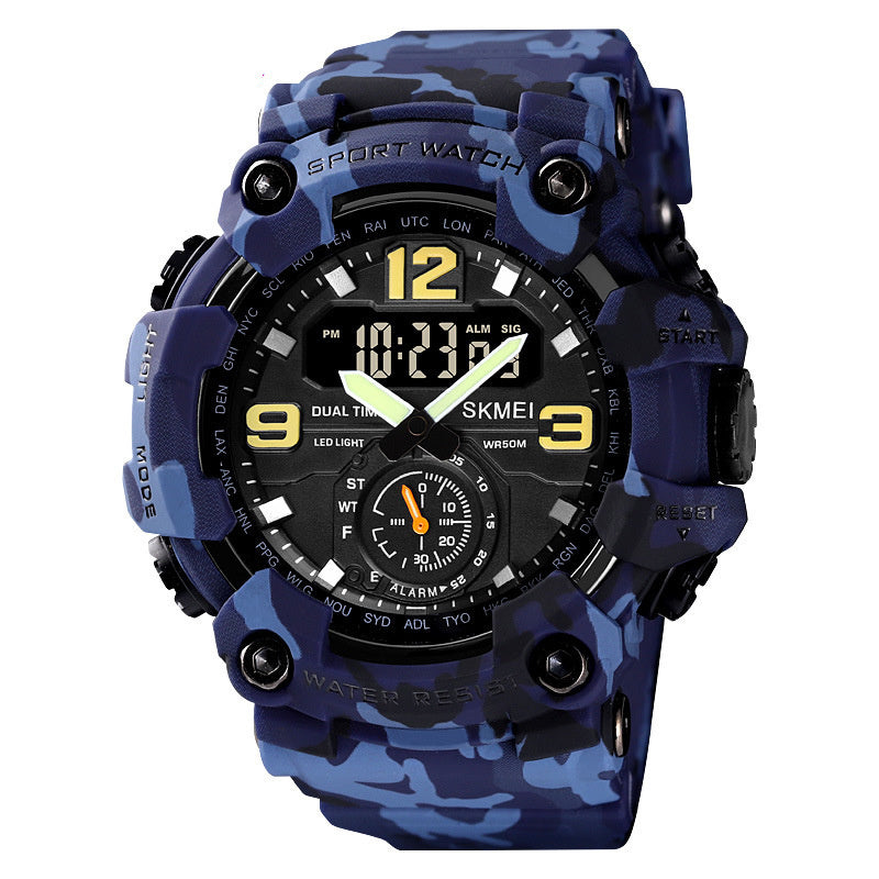 jam tangan outdoor camo pria