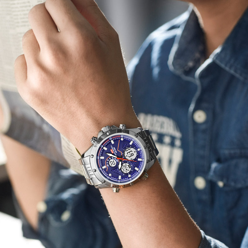 jam tangan pria aigner tali kulit elegan