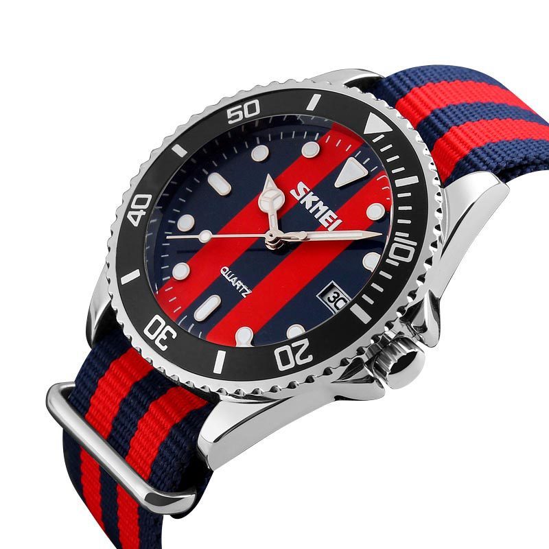 jam tangan skmei tali nylon kuat dan nyaman