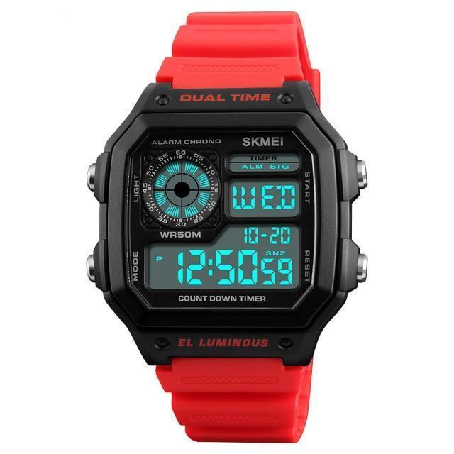 Jam Tangan Skmei Pria, Tahan Air & Multifungsi untuk Olahraga