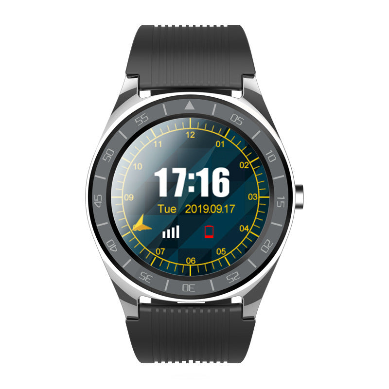 Smartwatch Layar Bulat Elegan SIM Sentuh Notifikasi untuk Gaya Modern