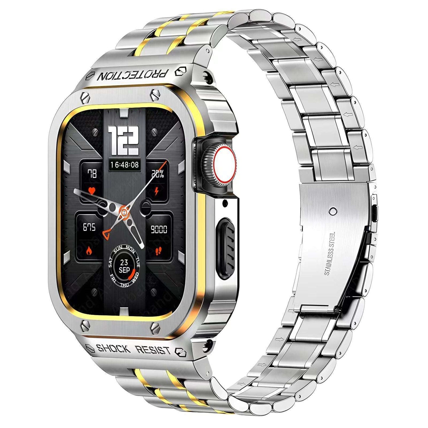 Tali Jam Tangan Premium – Strap Logam dan Silikon untuk Smartwatch Ukuran 44mm & 45mm