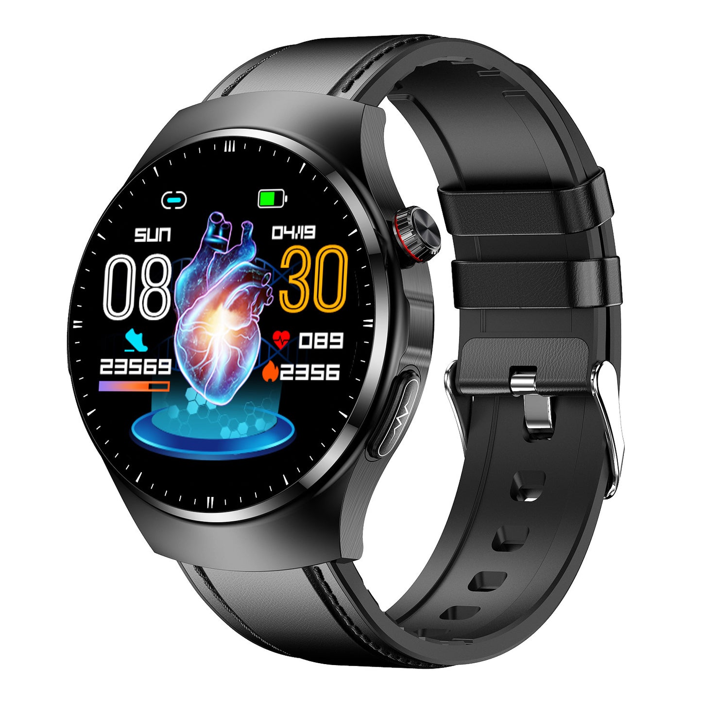 Smartwatch TK25 – Bluetooth Call, Cek Gula Darah, Suhu Tubuh & Oksigen | Desain Stylish & Waterproof