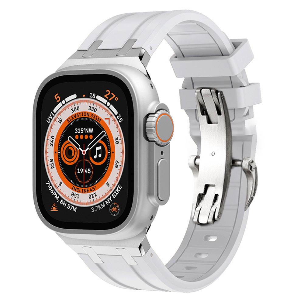 Tali Jam Silikon Premium Apple Watch Gesper Kupu-Kupu Terbaru