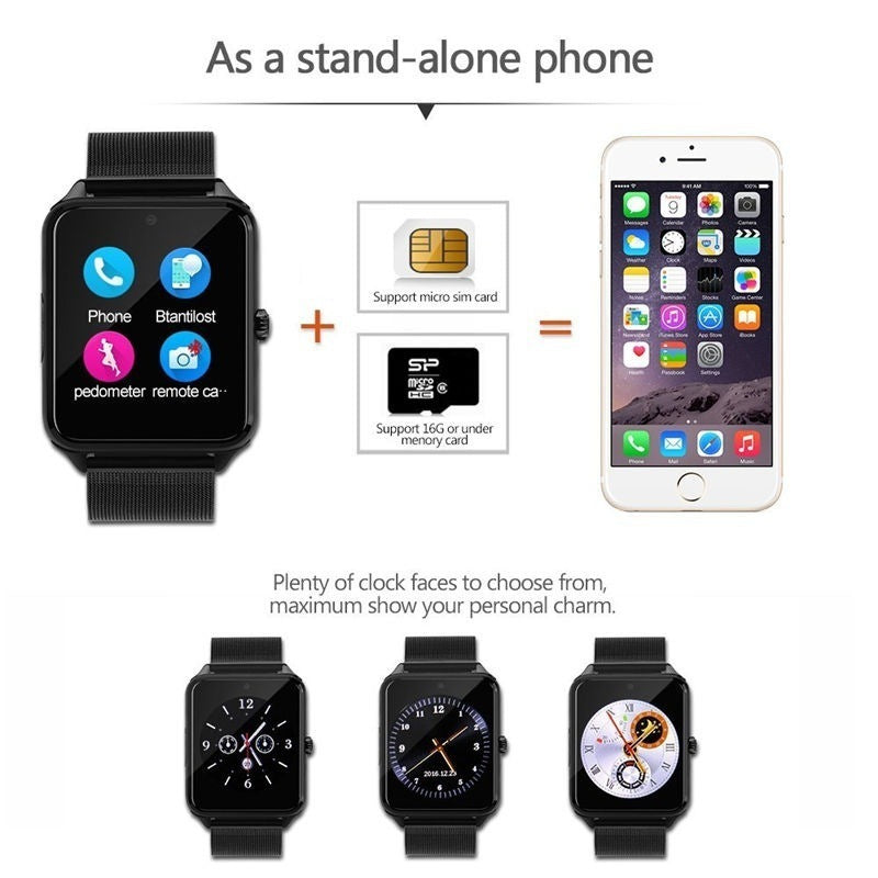 Smartwatch Z60 Bluetooth Calling, Pemantau Kesehatan, SIM Card, Stylish